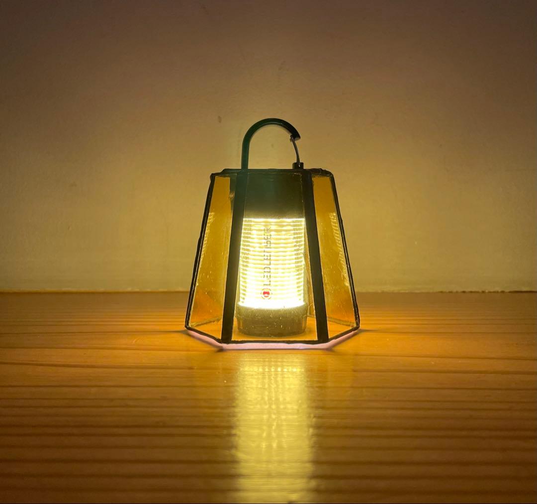 LEDLENSER ML4用ステンドグラスランプシェード〜lemon〜