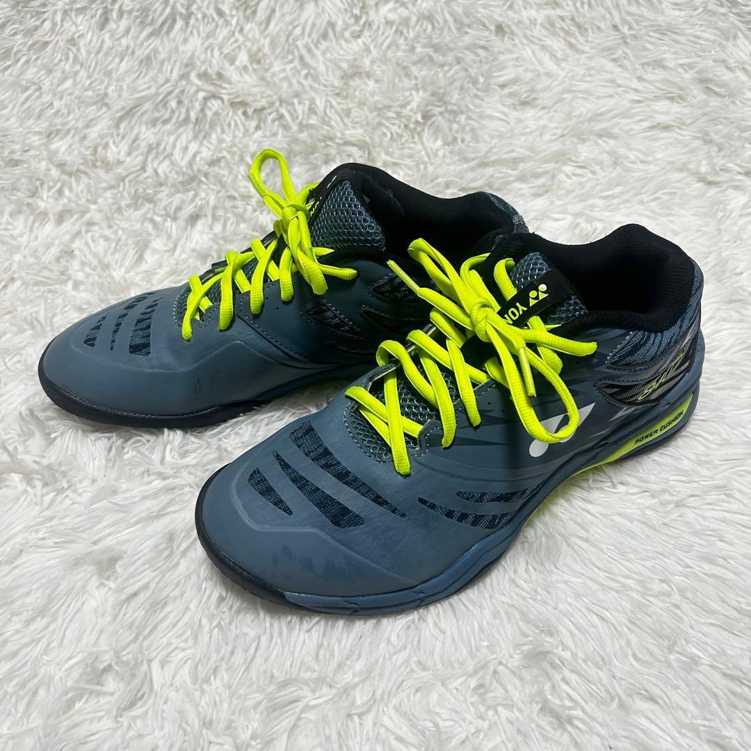 YONEX 840MID バドミントンシューズ グレー/ライム 26cm