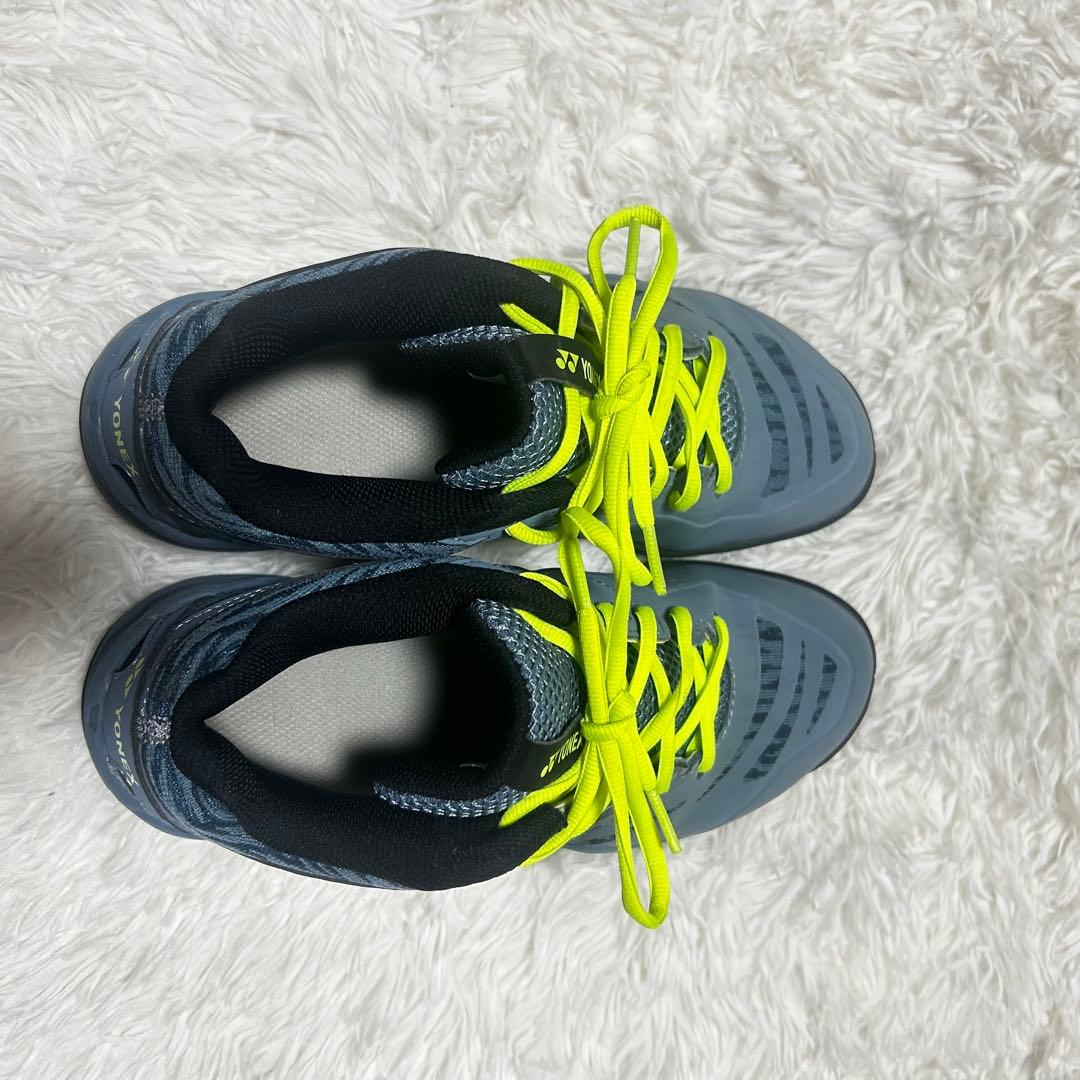 YONEX 840MID バドミントンシューズ グレー/ライム 26cm