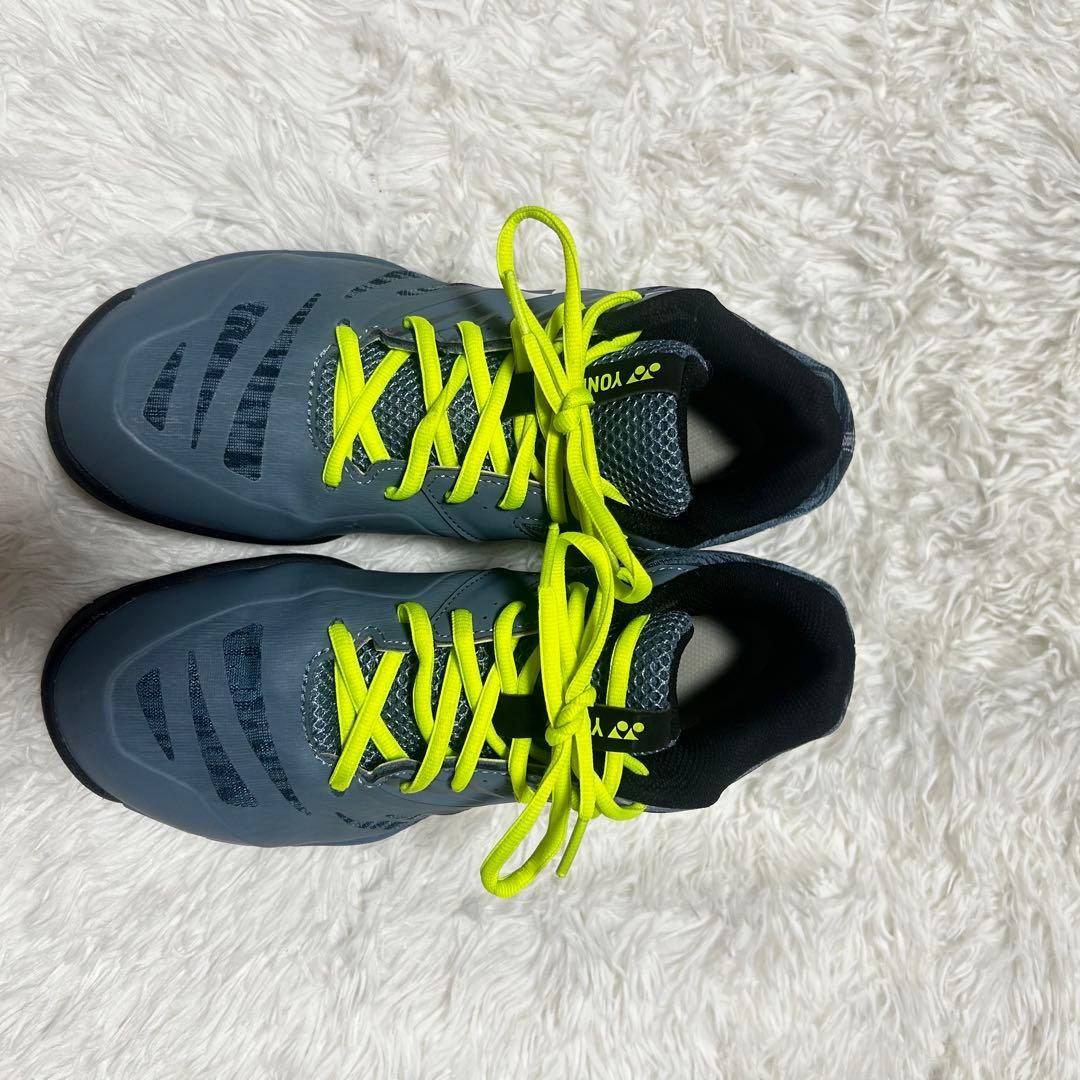 YONEX 840MID バドミントンシューズ グレー/ライム 26cm