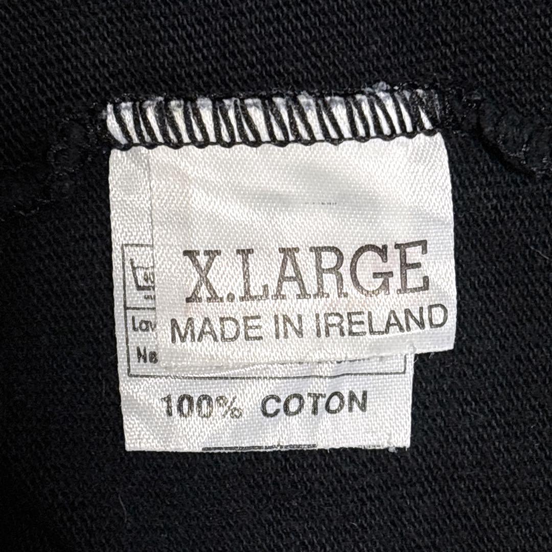 90s アイルランド製　コットンラガーシャツXL 黒　企業系ギネスビール
