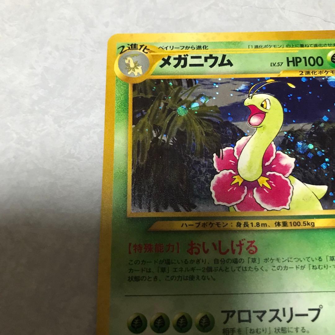 ポケモンカード　旧裏　メガニウム　ホログラム　1996年