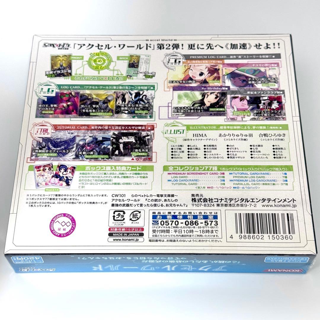 アクセル・ワールド トレーディングカード 未開封 BOX