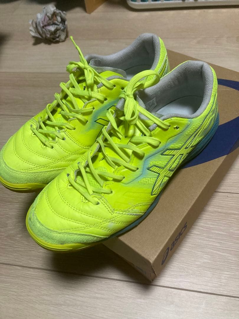 ASICS デスタッキFFK　25.5センチ イエロー　箱付き