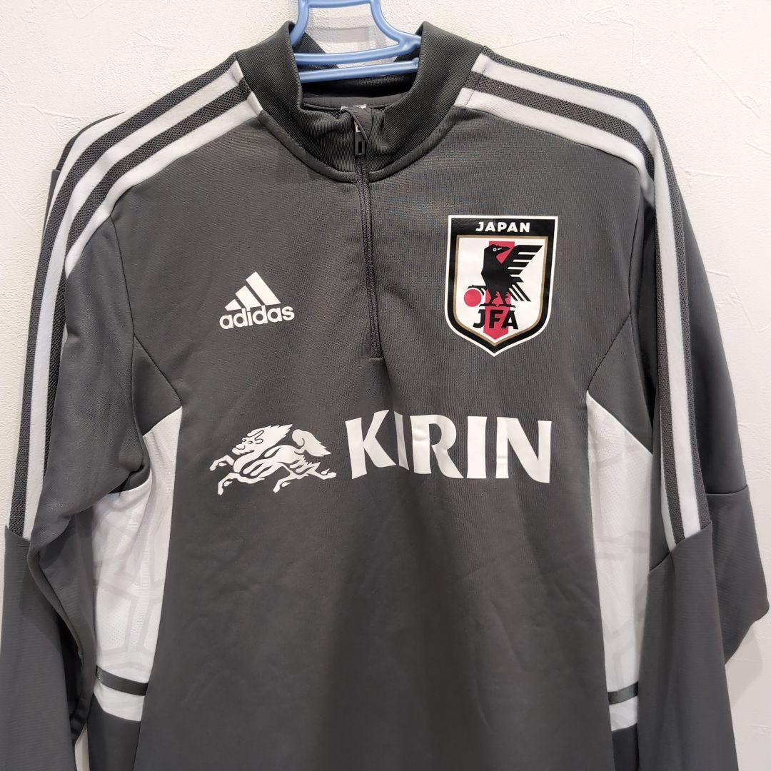 adidas 日本代表 サッカー ジャージ グレー　Ｌサイズ　非売品
