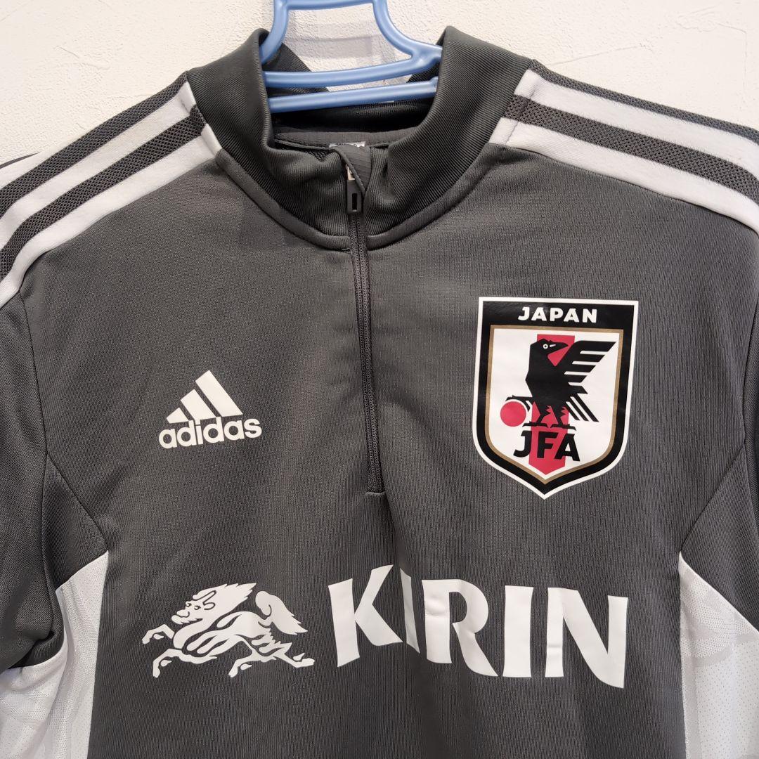 adidas 日本代表 サッカー ジャージ グレー　Ｌサイズ　非売品