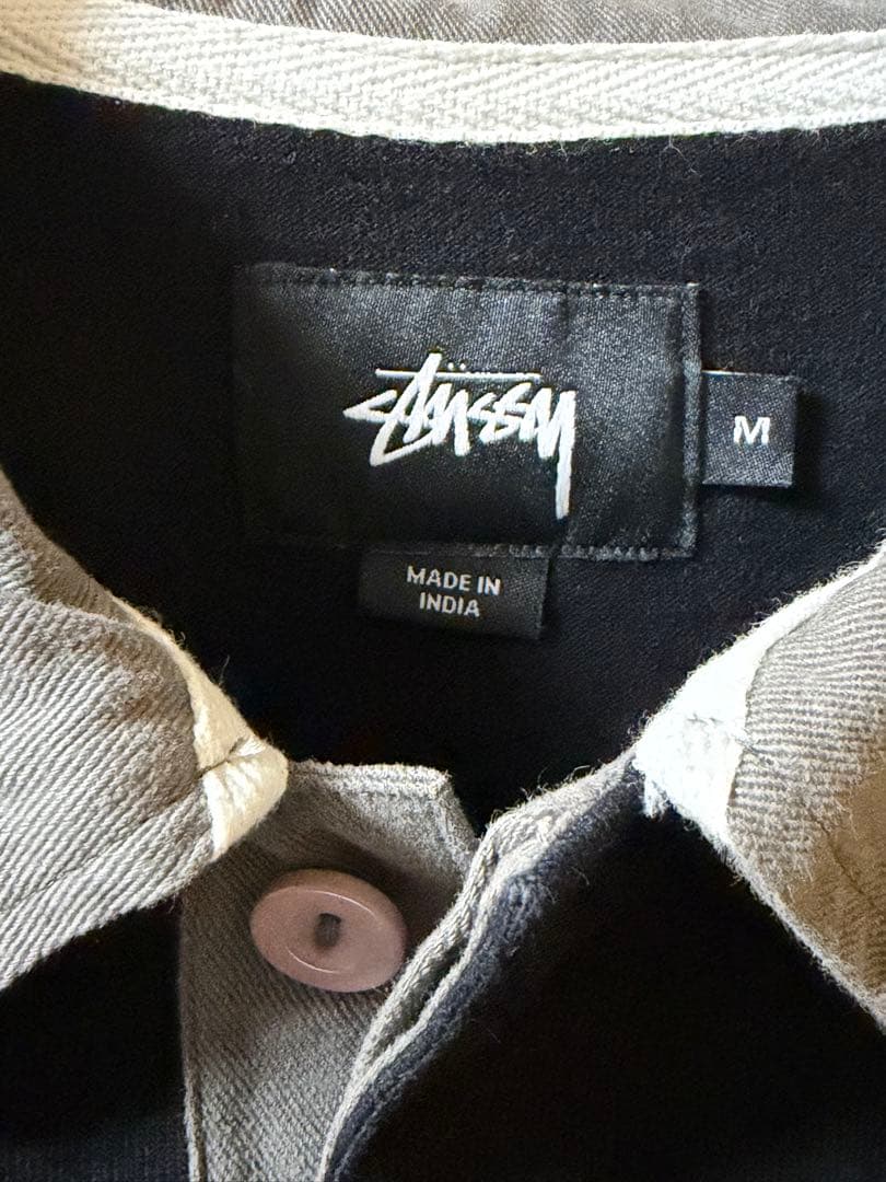 stüssy ストゥーシー　ストライプ ラガーシャツ Mサイズ