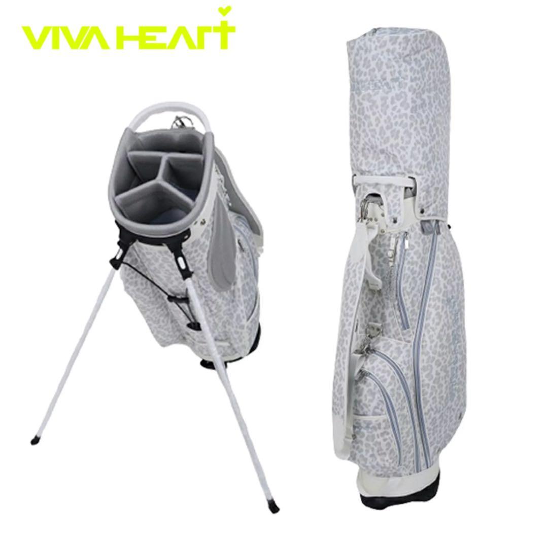 VIVA HEART スタンド キャディバッグ レオパード柄 新品 タグ付き