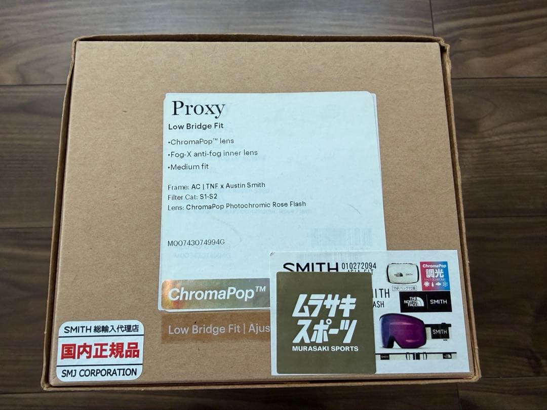 SMITH the north faceゴーグルProxy 調光レンズ