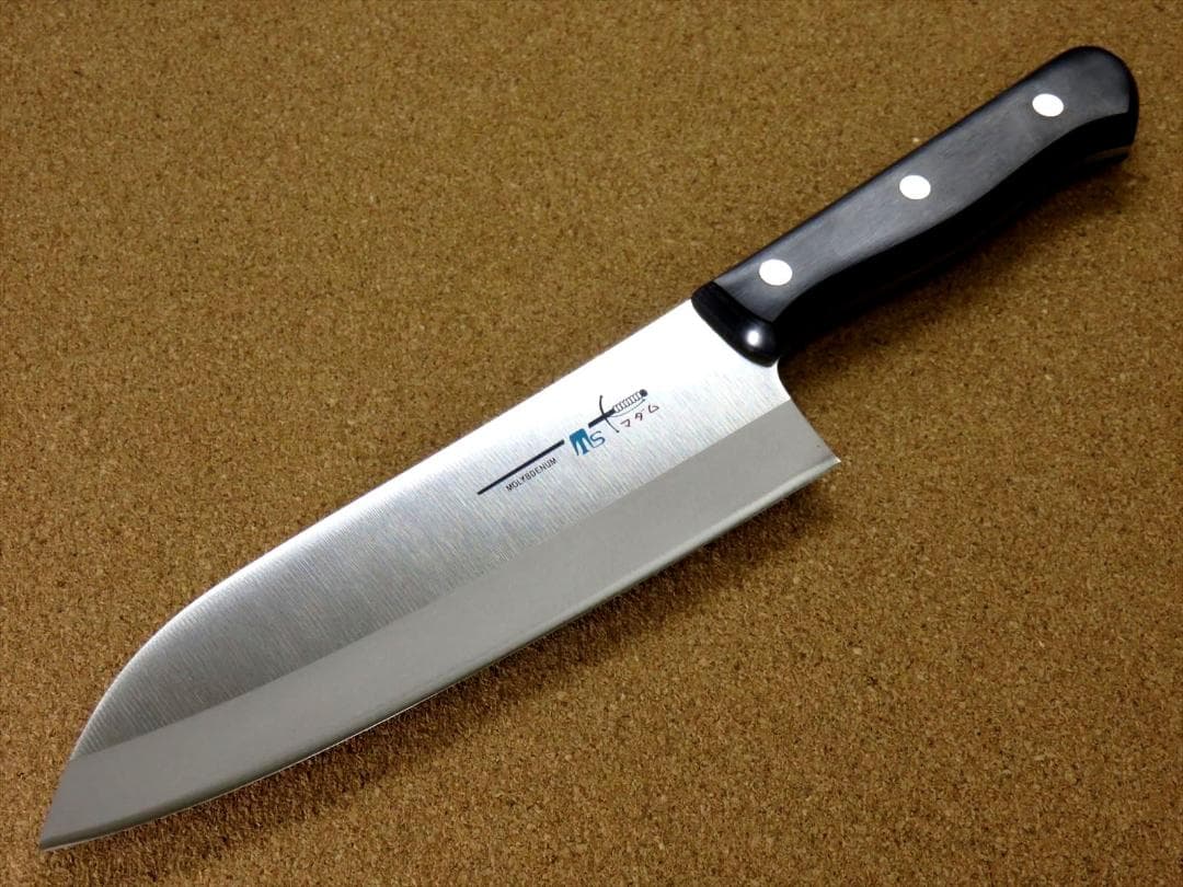 関の刃物 スジ三徳包丁 170mm クロムモリブデン鋼 魚 肉切 両刃 万能包丁