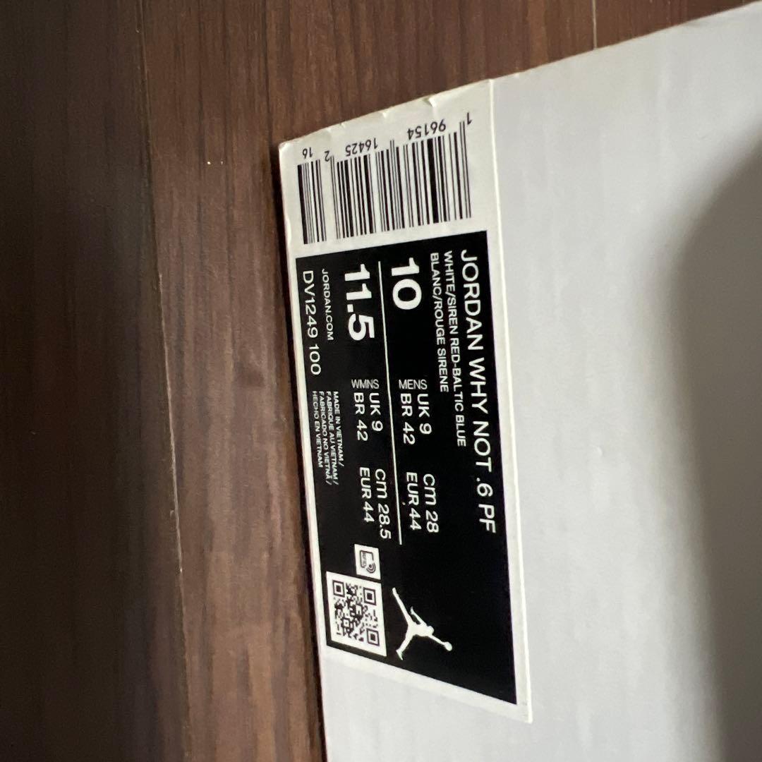 JORDAN why not.6PF ジョーダン　バスケットシューズ28センチ