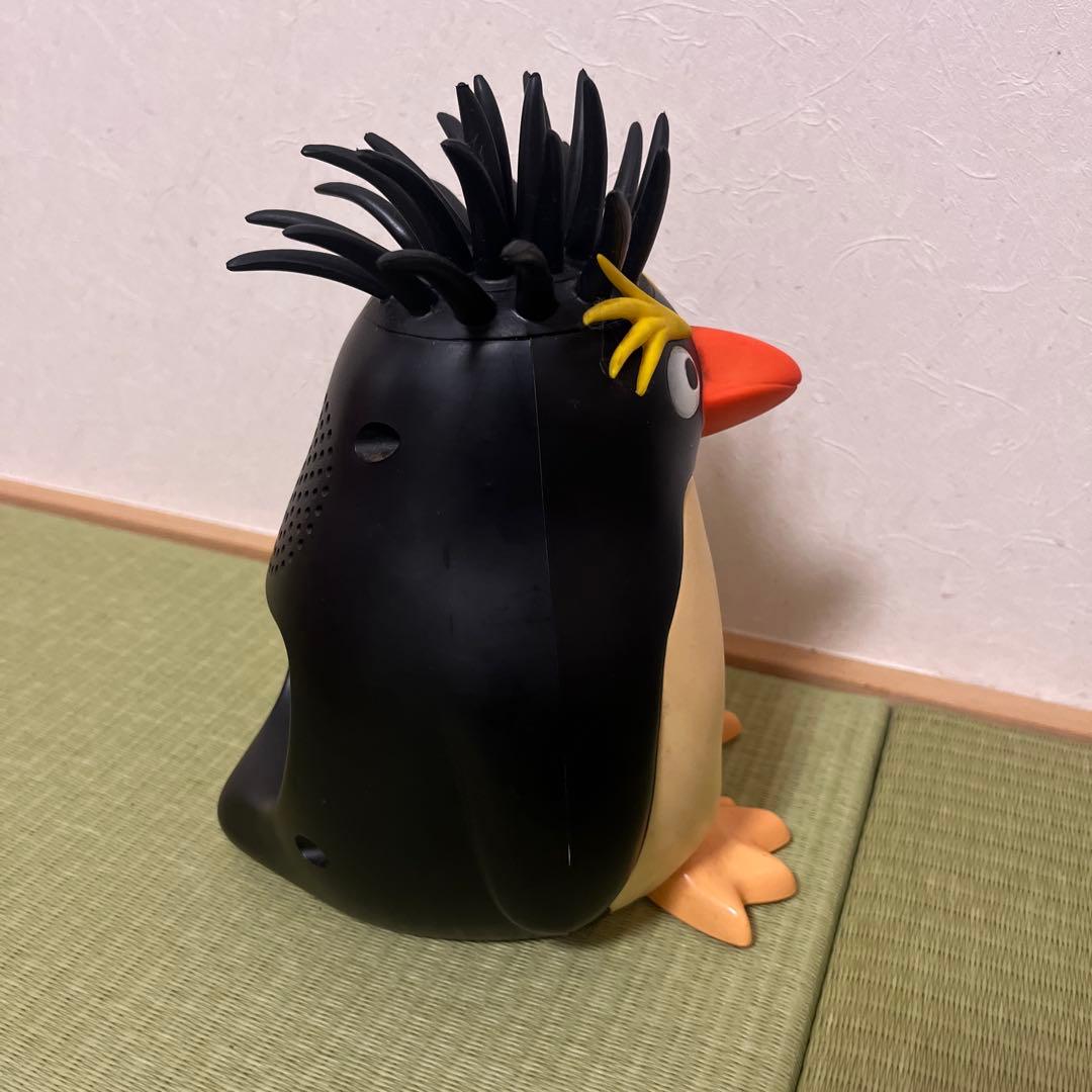 リズム時計工業 イワトビペンギン目覚まし時計 置き時計 おしゃべり 昭和レトロ