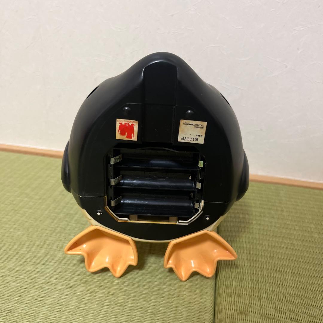 リズム時計工業 イワトビペンギン目覚まし時計 置き時計 おしゃべり 昭和レトロ