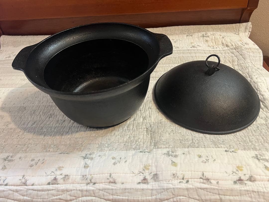 美品　OIGEN 南部ごはん釜 3合炊 IH対応 南部鉄器 F-414