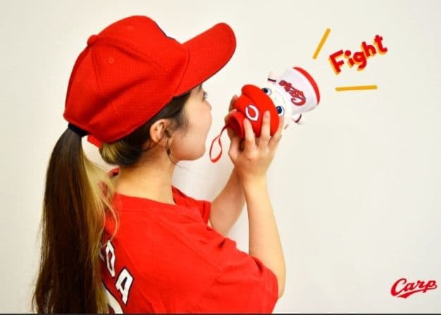 CARP☆スラィリーBIGぬいぐるみ☆ピコピコ帽子☆カープ坊やぬいぐるみメガホン