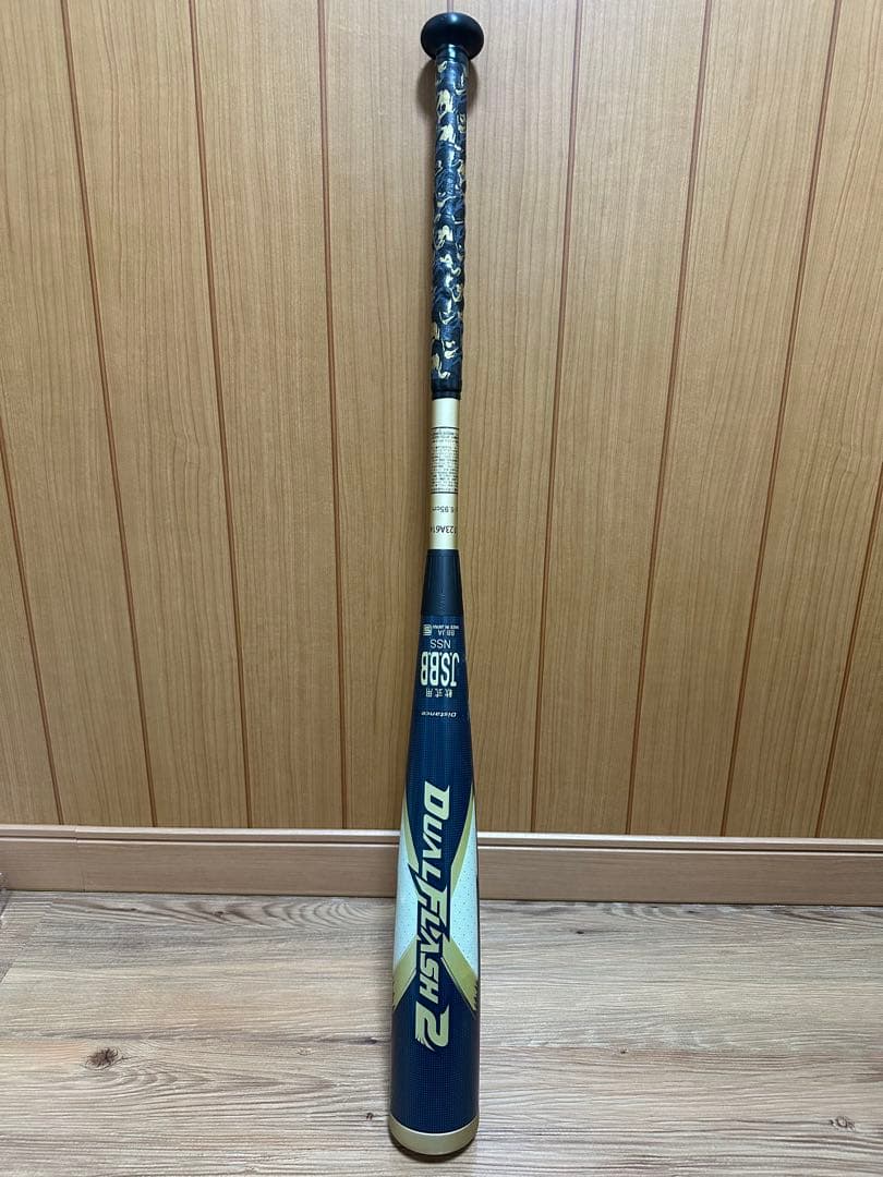 【美品】アシックス デュアルフラッシュ2 84cm 軟式バット（ウレタン複合）