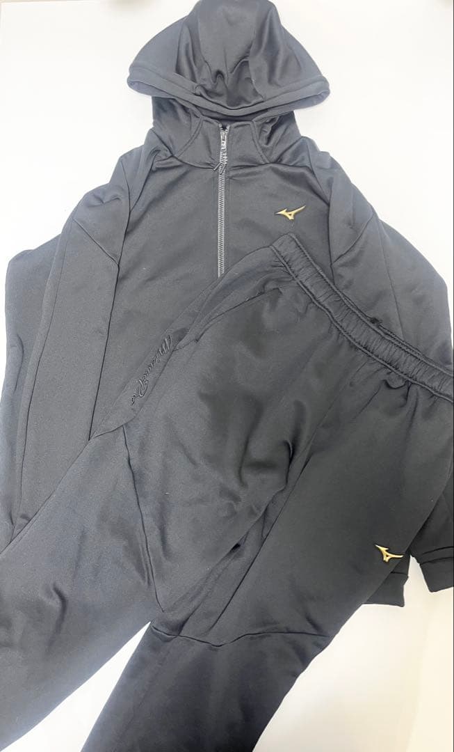 【美品‼️】MIZUNO PRO ミズノプロ　ジャージセットアップ　ブラック　XO