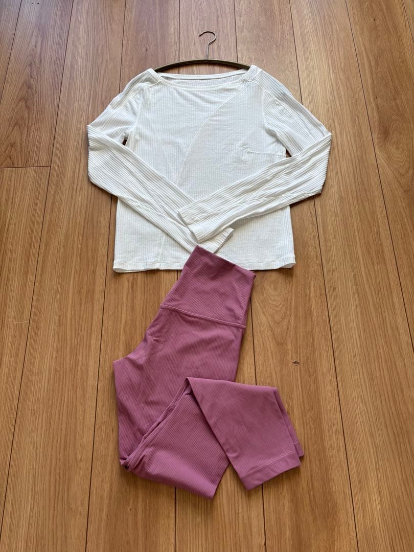 lululemon 長袖シャツ L 透け感 速乾