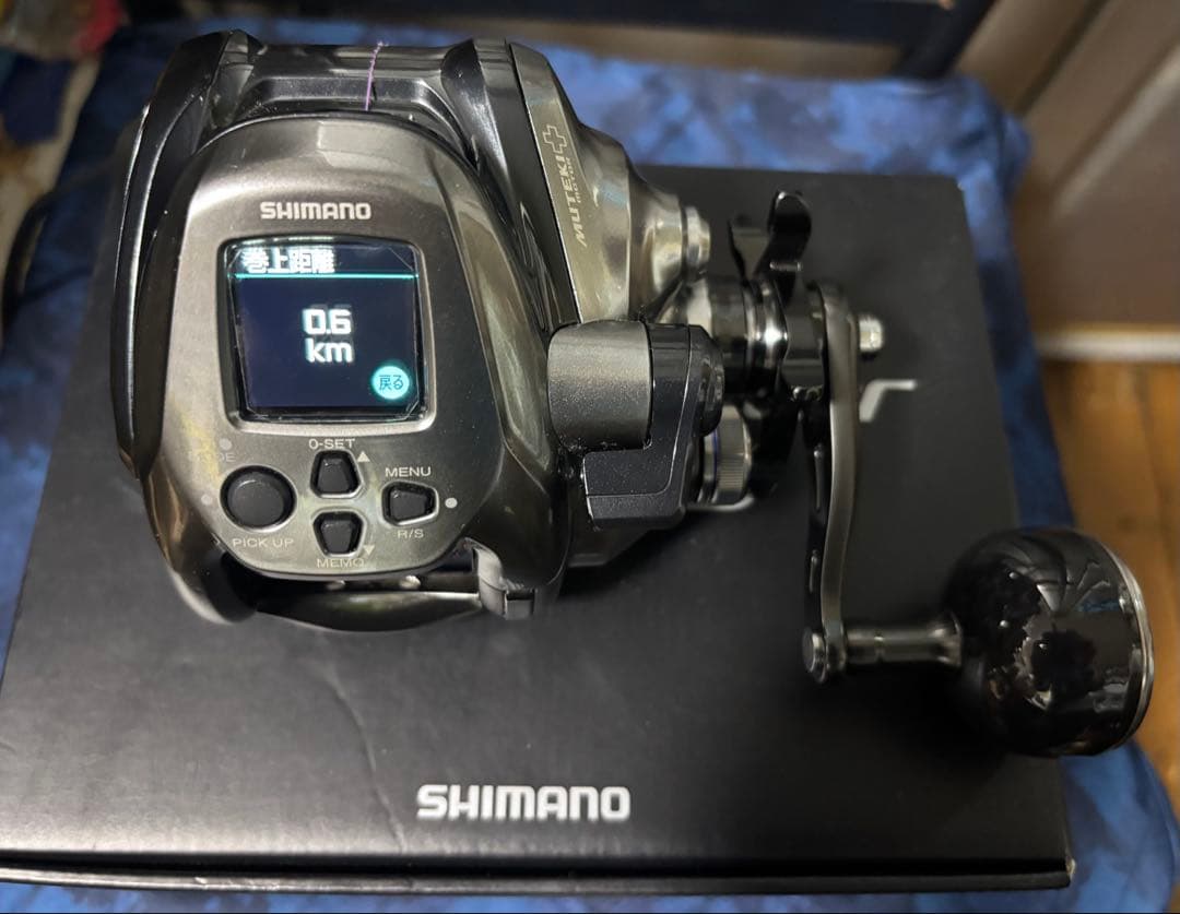 シマノ 24フォースマスター 2000 巻上時間1.5時間　使用距離0.6km