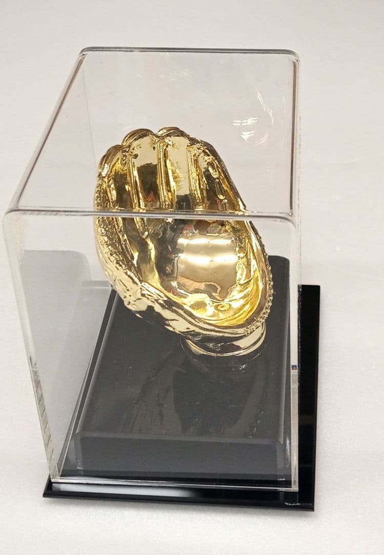 Gold Glove Baseball HolderBCW製サインボールケース