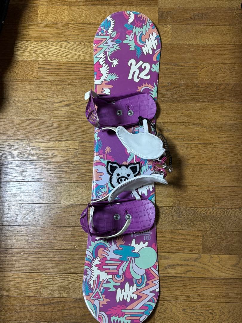 ケーツー キッズ スノーボード 板110cm 靴20cm バイン付き