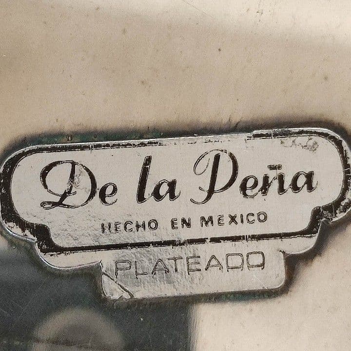 ヴィンテージ　メキシコ　De La Peña  シルバープレート　トレイ