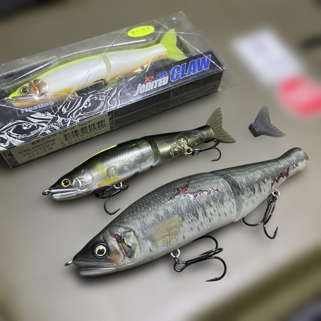 バス釣り　ジョインテッドクロー128 .178セット売り　バスカラー　テール無し