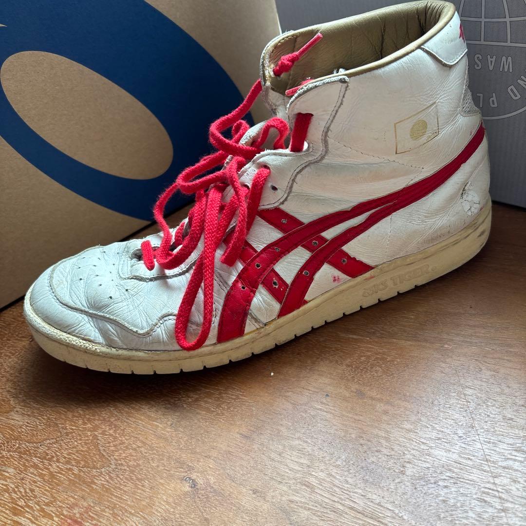 ASICS TIGER ハイカットシューズ ホワイト/レッド