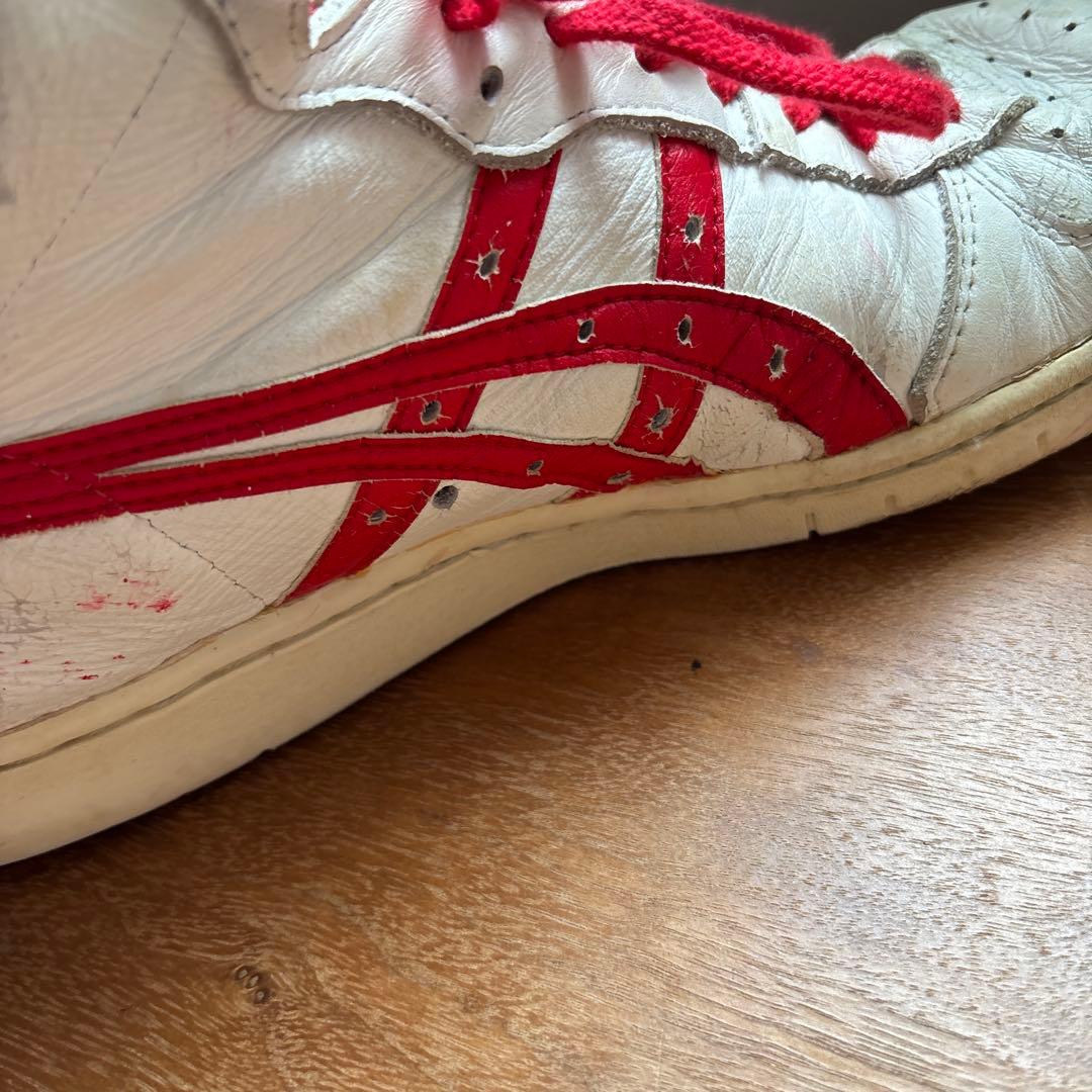 ASICS TIGER ハイカットシューズ ホワイト/レッド