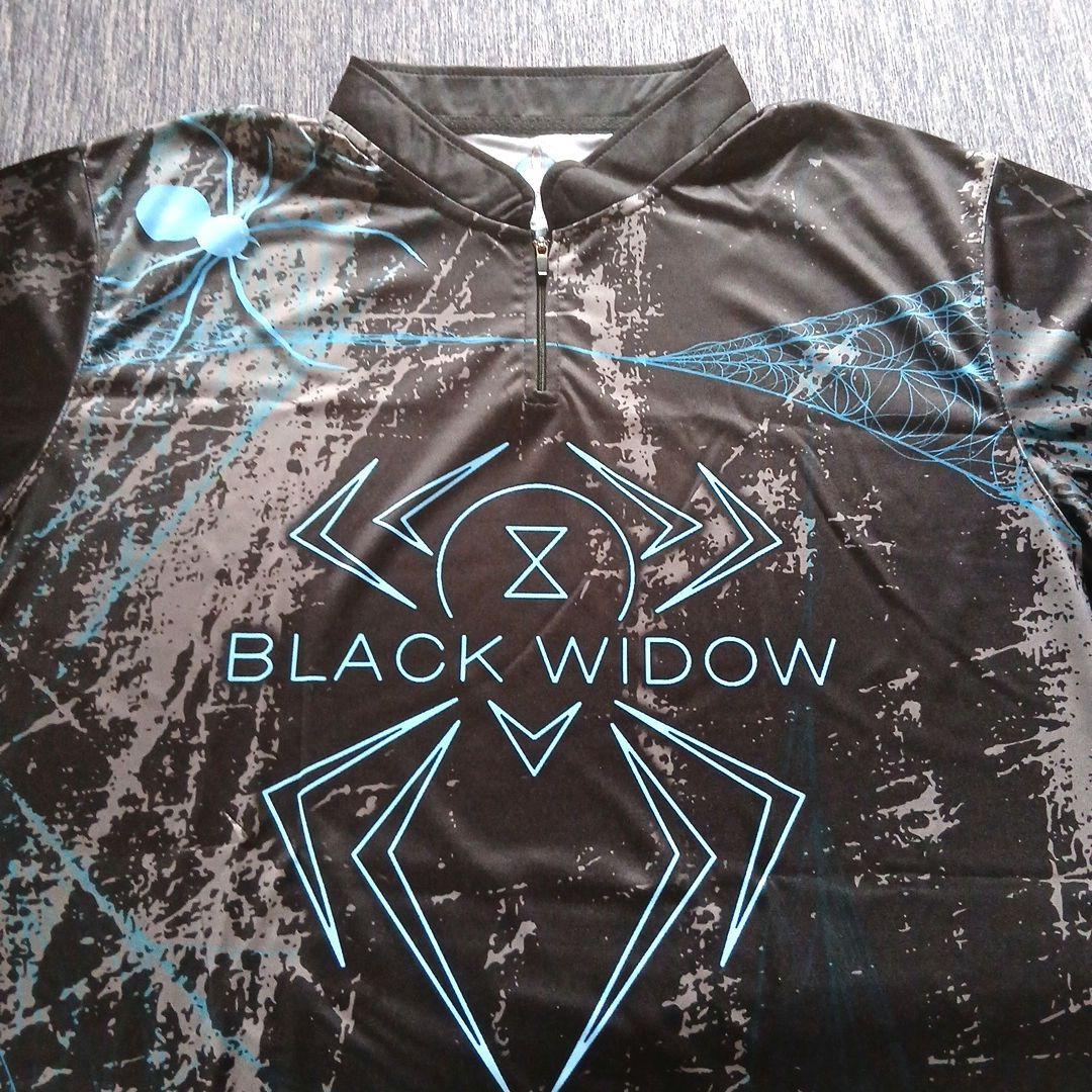 新品✨ブラックウィドー【日本サイズ4L】ブラック　大きめ　ロゴ入り　ボウリング