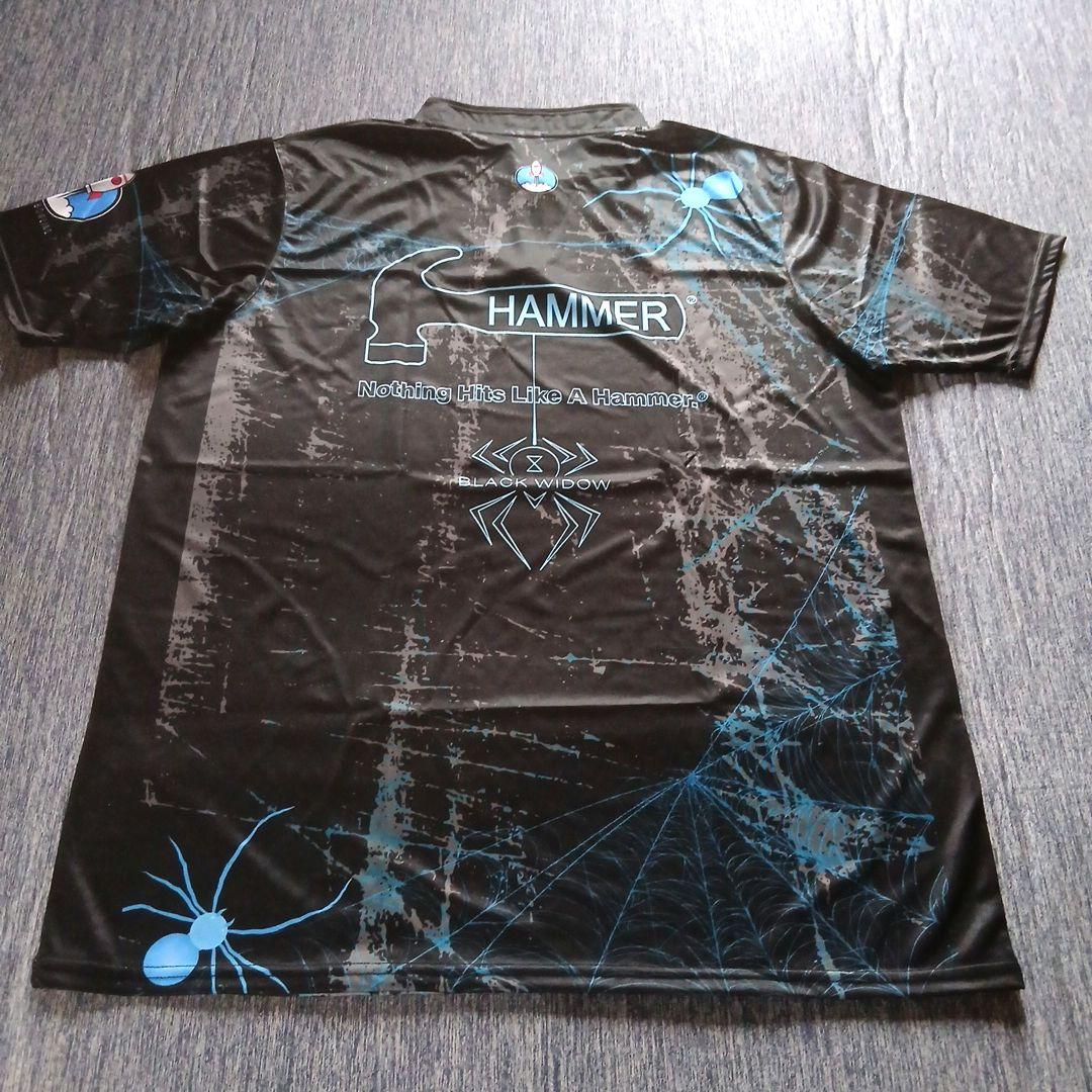 新品✨ブラックウィドー【日本サイズ4L】ブラック　大きめ　ロゴ入り　ボウリング