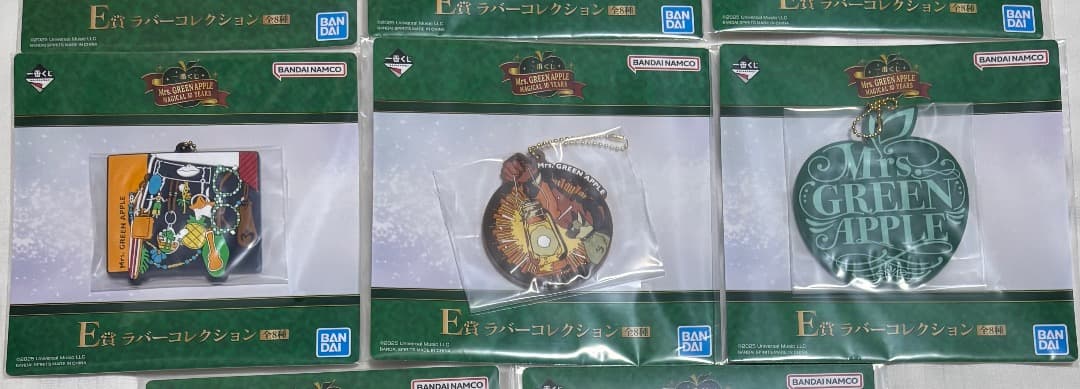 ミセスグリーンアップル　ローソン　一番くじ　E賞　ラバーコレクション　８種コンプ