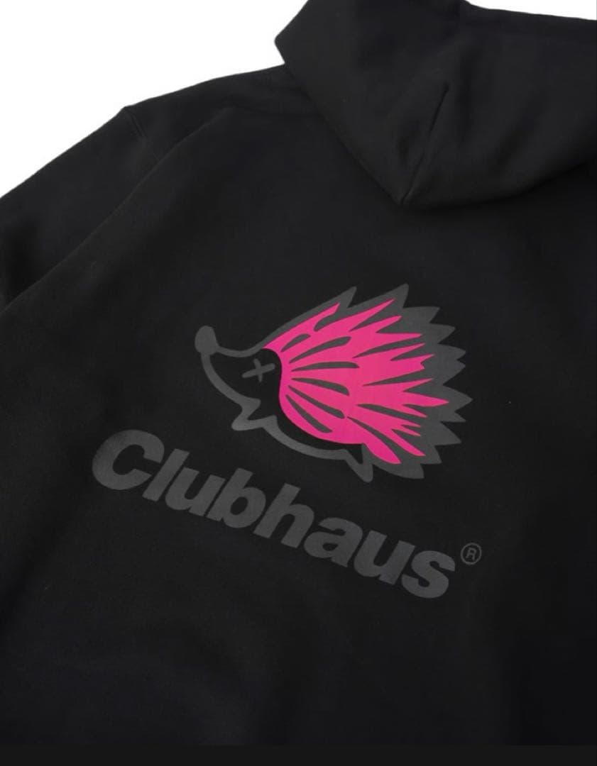 【新品完売品】CLUBHAUS ネオンウェッジホグ パーカー XL