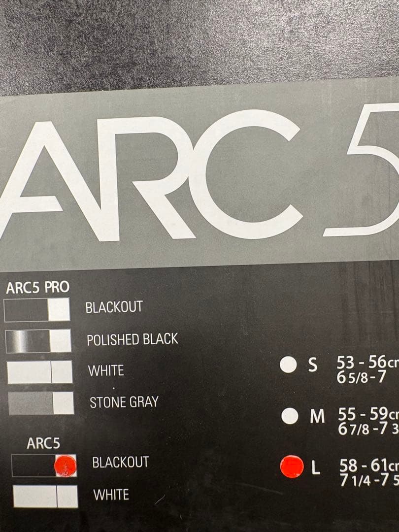 ARC5 ヘルメット　ブラック　L