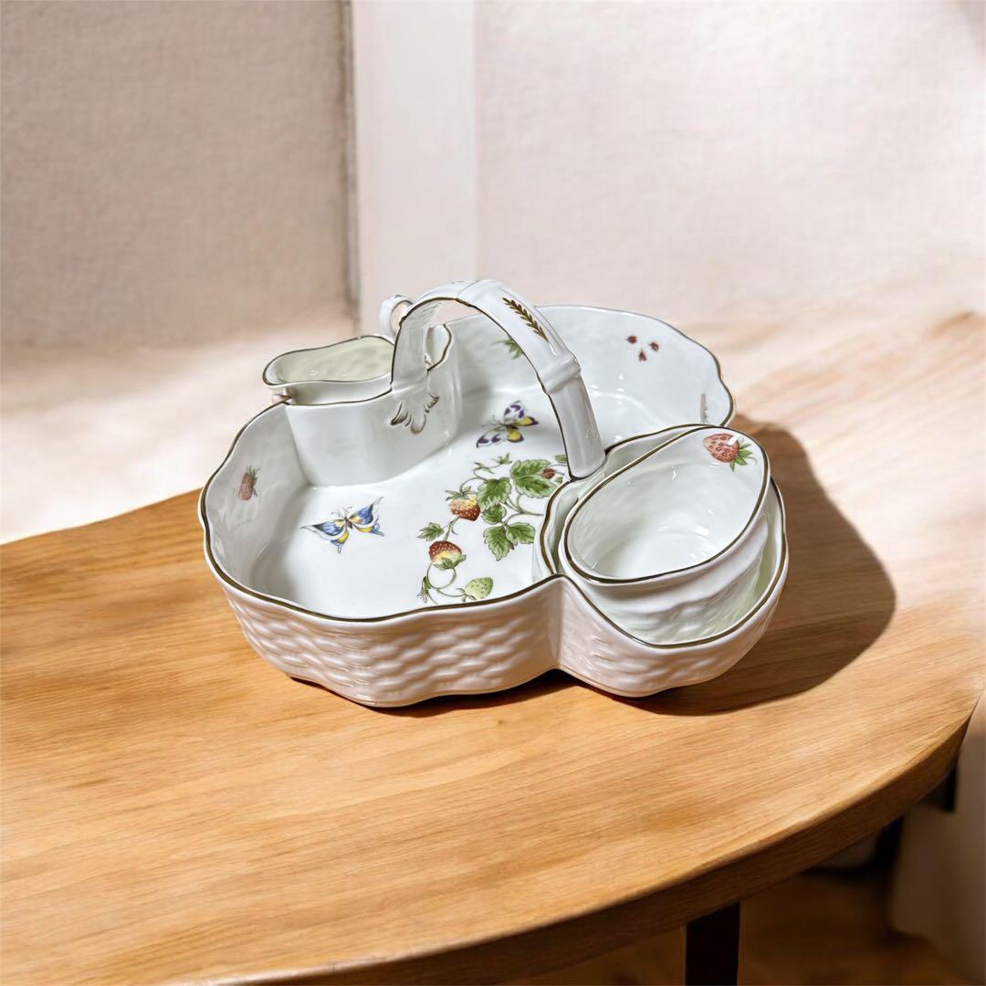 Coalport(コールポート) ストロベリーバスケット/イギリスアンティーク