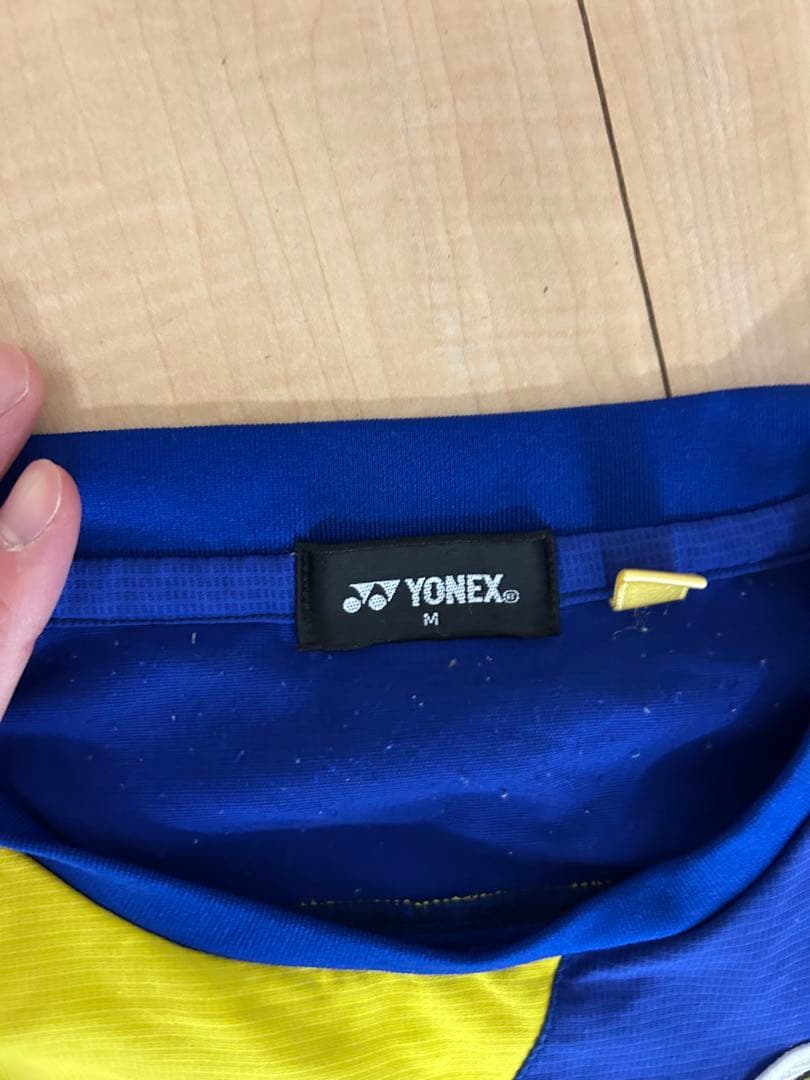 YONEX ピステ上下セット Mサイズ 青黄