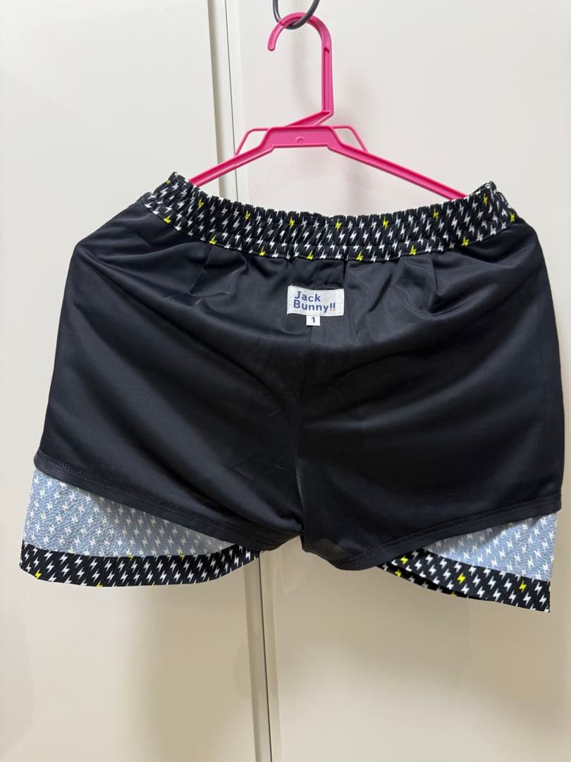 【新品タグ付】ジャックバニー セットアップ 稲妻柄 撥水加工 インナーパンツ付