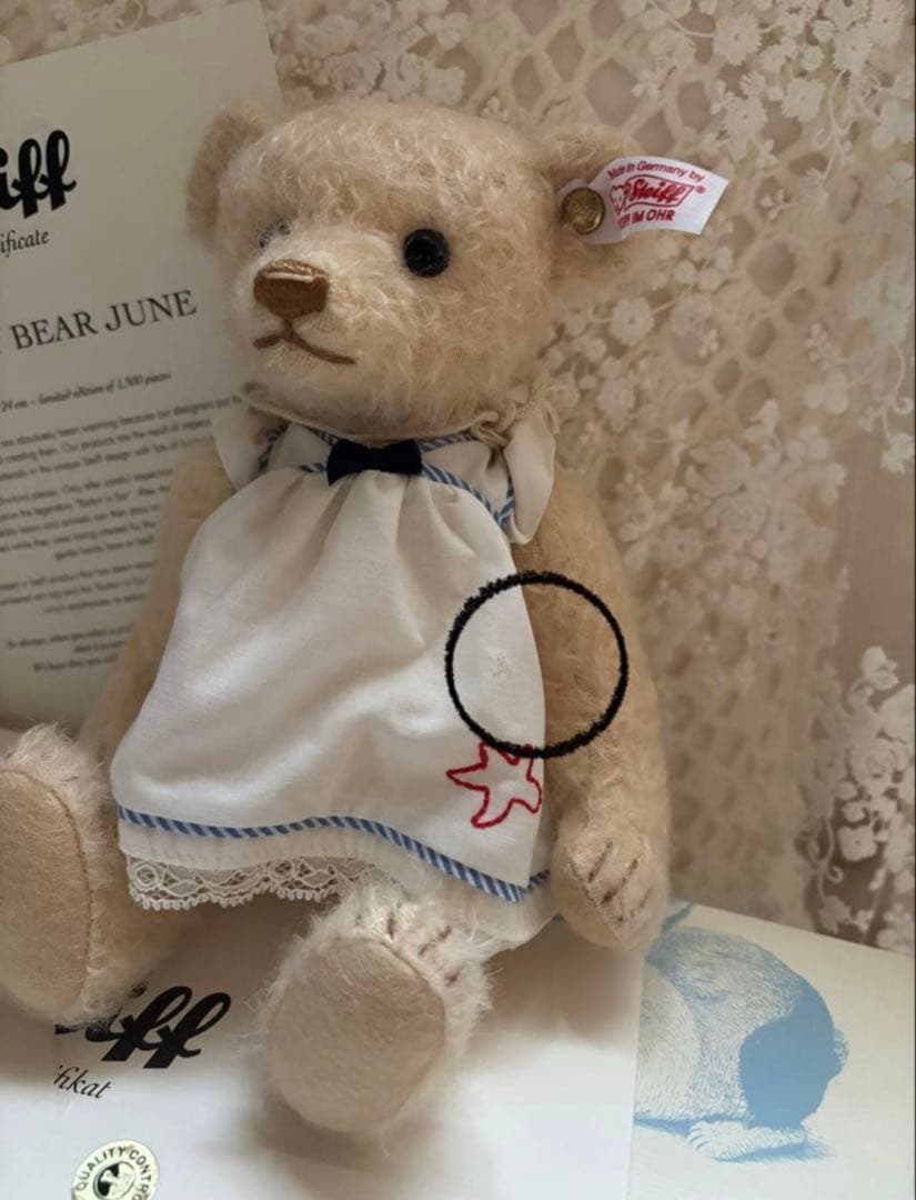 ★お値引きします★ Steiff シュタイフサマードレス　JUNE テディベア