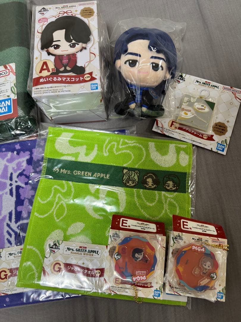 一番くじ　Mrs. GREEN APPLE A賞ぬいぐるみマスコット 若井滉斗他