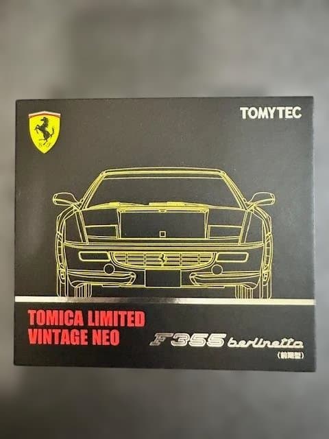 【未使用・TOMYTEC】フェラーリ F355 ベルリネッタ（前期型）（黄）