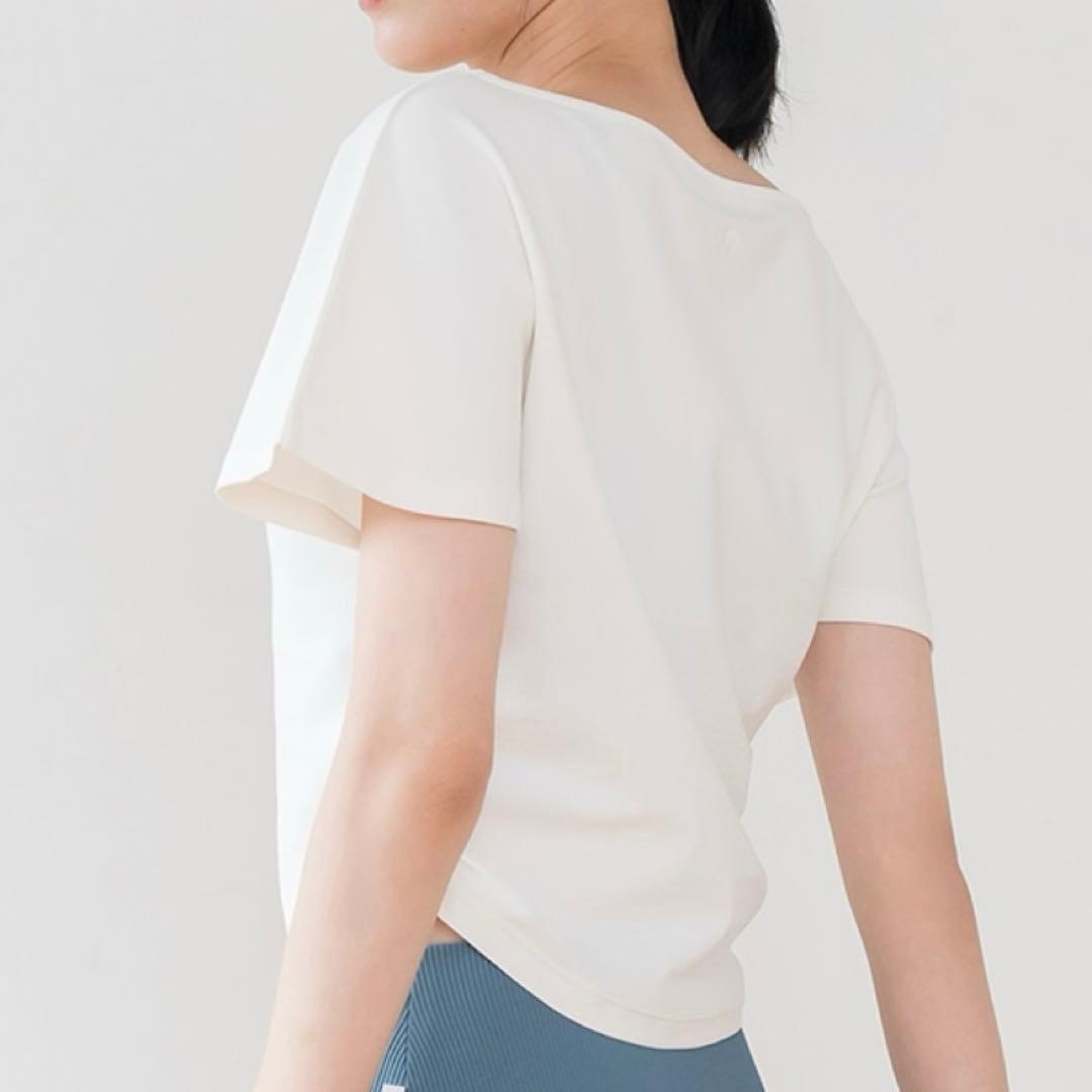 新品★未使用 【SUKALA】WAGAMIボートネックTee ホワイト Ｌサイズ