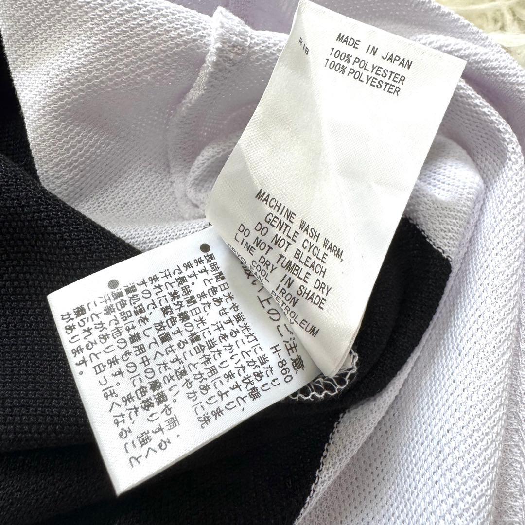 【新品同様】マスターバニーエディション　ロゴ刺繍　ボーダー　半袖ポロシャツ　XL