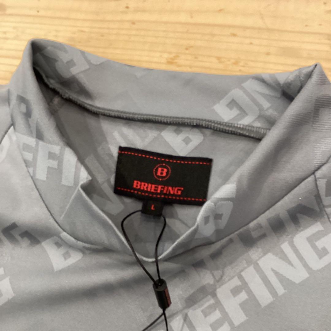 新品　BRIEFING MS SHADOW LOGO JQ HIGHNECK L