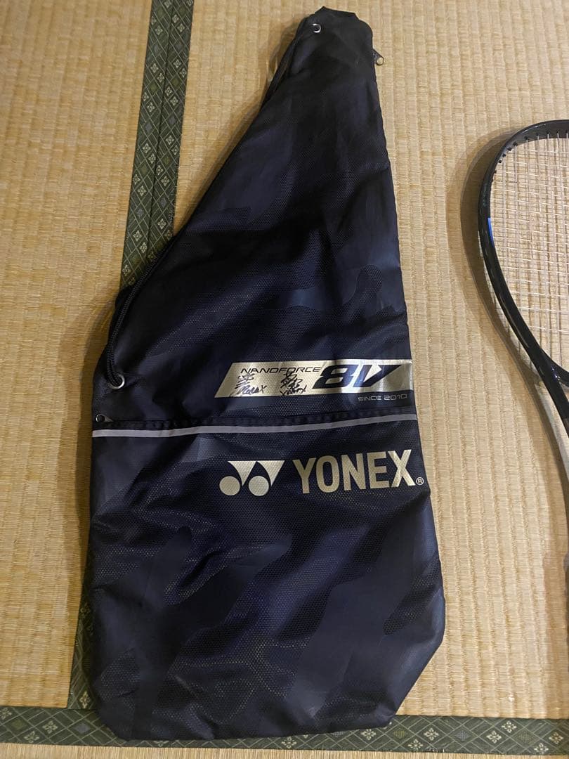 【ナノフォース8Vレブ】ヨネックス　ソフトテニスラケット　サイン入りケース付き