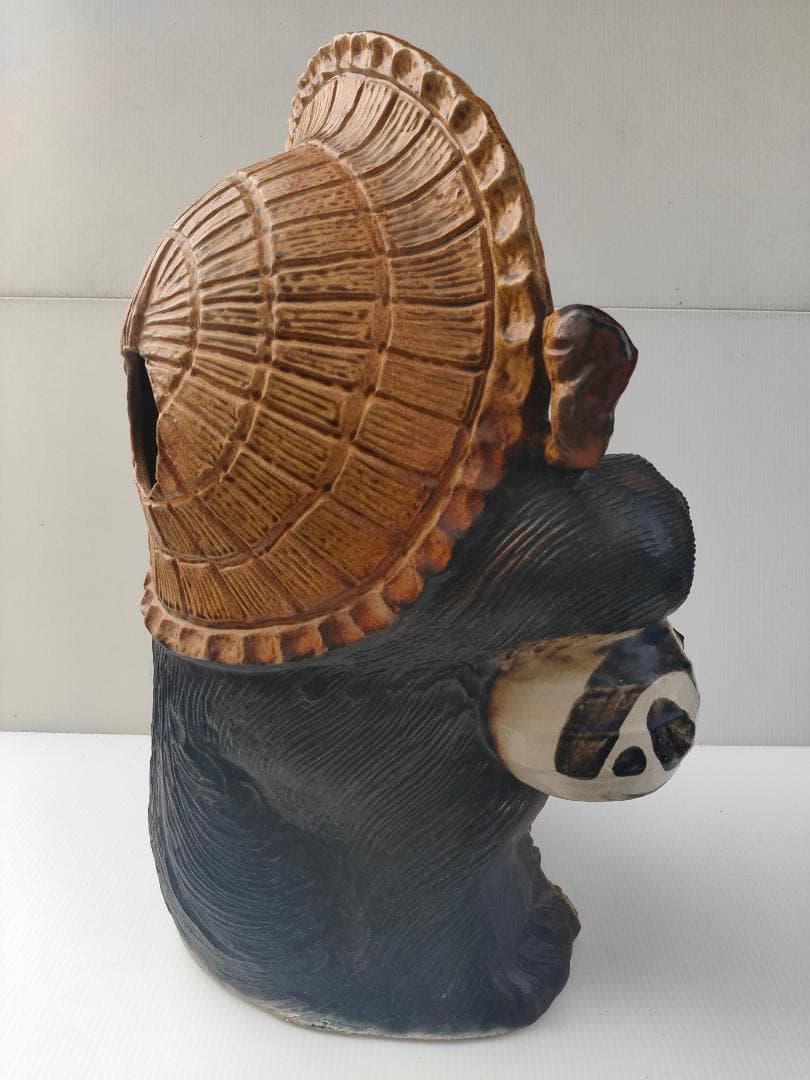 (美品) 信楽焼☆狸☆たぬき18号☆置物☆高さ56cm☆商売繁盛☆縁起物