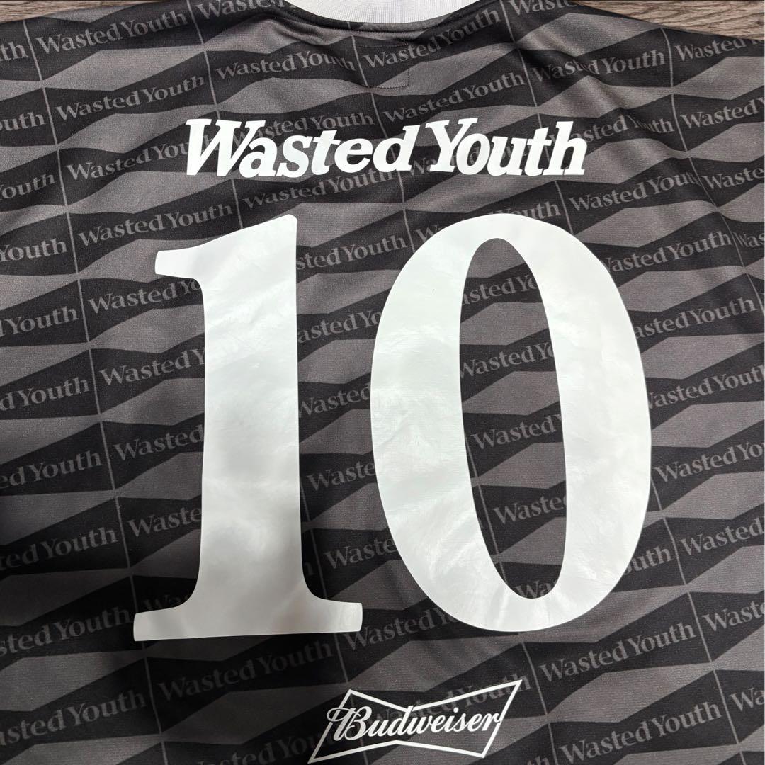 Wasted Youth Budweiser サッカー ポロシャツ ブラック