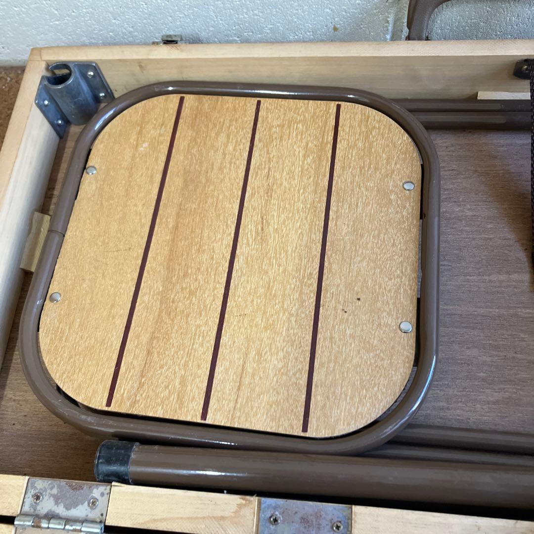 LOGOS　木製折りたたみアウトドアテーブル　チェアセット　廃盤商品！！