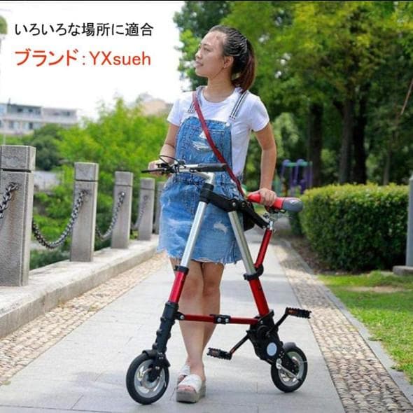 10インチ　折りたたみ自転車　黒　専用の袋　説明書　おしゃれ