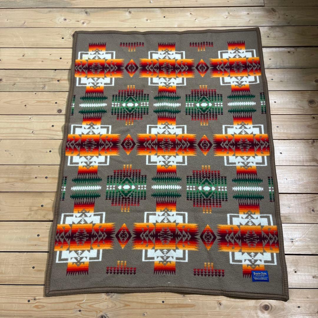 USA製◾️PENDLETON ペンドルトン チマヨ柄 ブランケット 毛ウール A