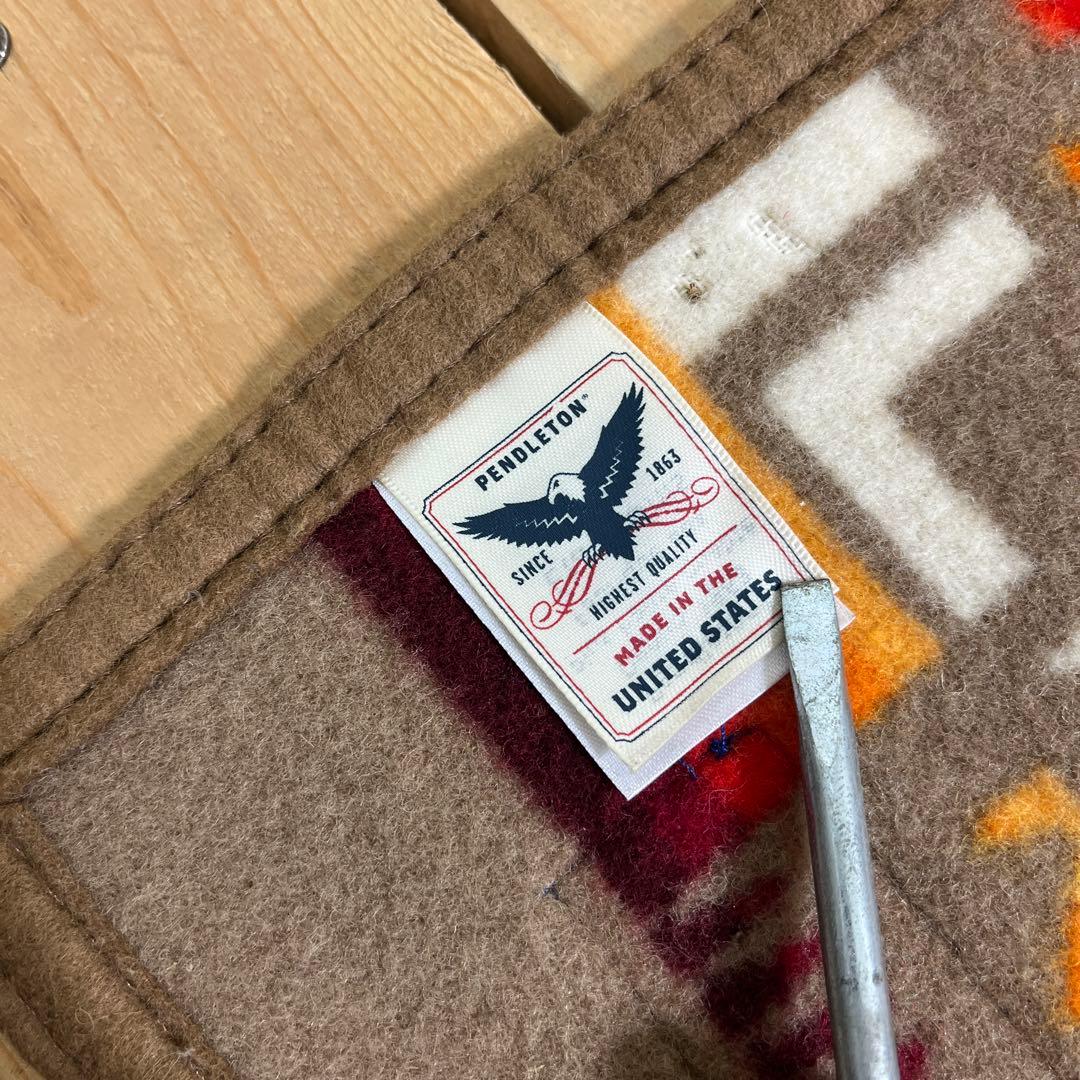 USA製◾️PENDLETON ペンドルトン チマヨ柄 ブランケット 毛ウール A